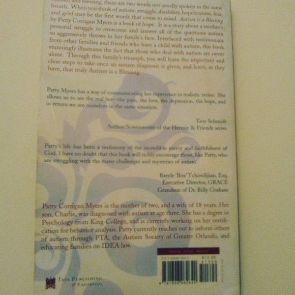 Book Autism is a Blessing by Patty Corrigan Myers Signed True story Non-Fiction - Picture 8 of 9